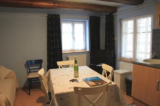 The gîte's living room